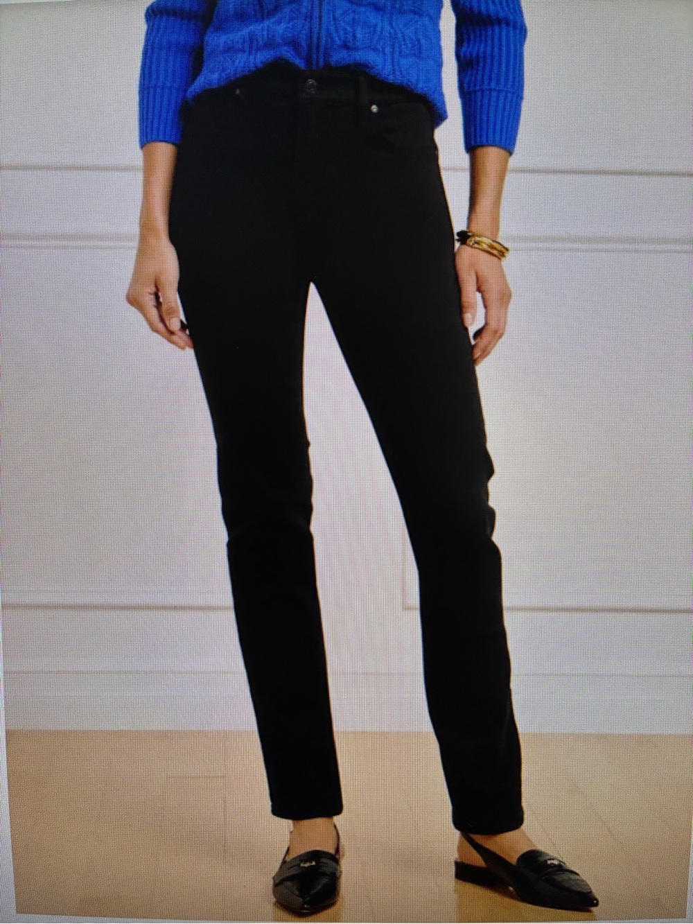 Talbots Straight Leg Jeans in Black